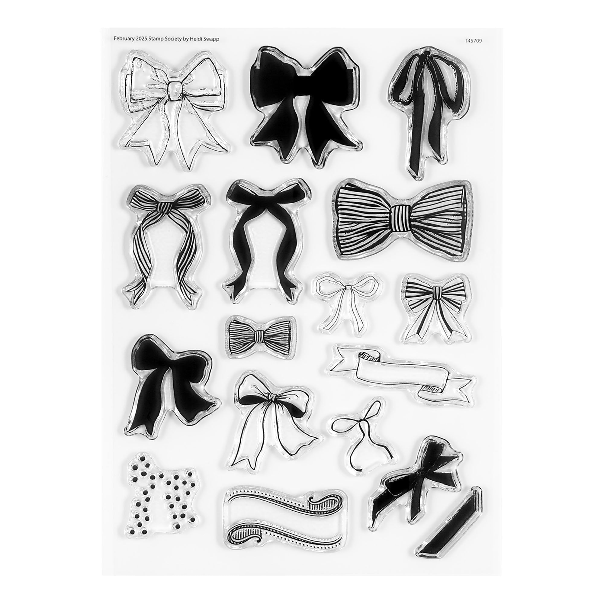 Stamp Set : 6×8 Bows - Heidi Swapp
