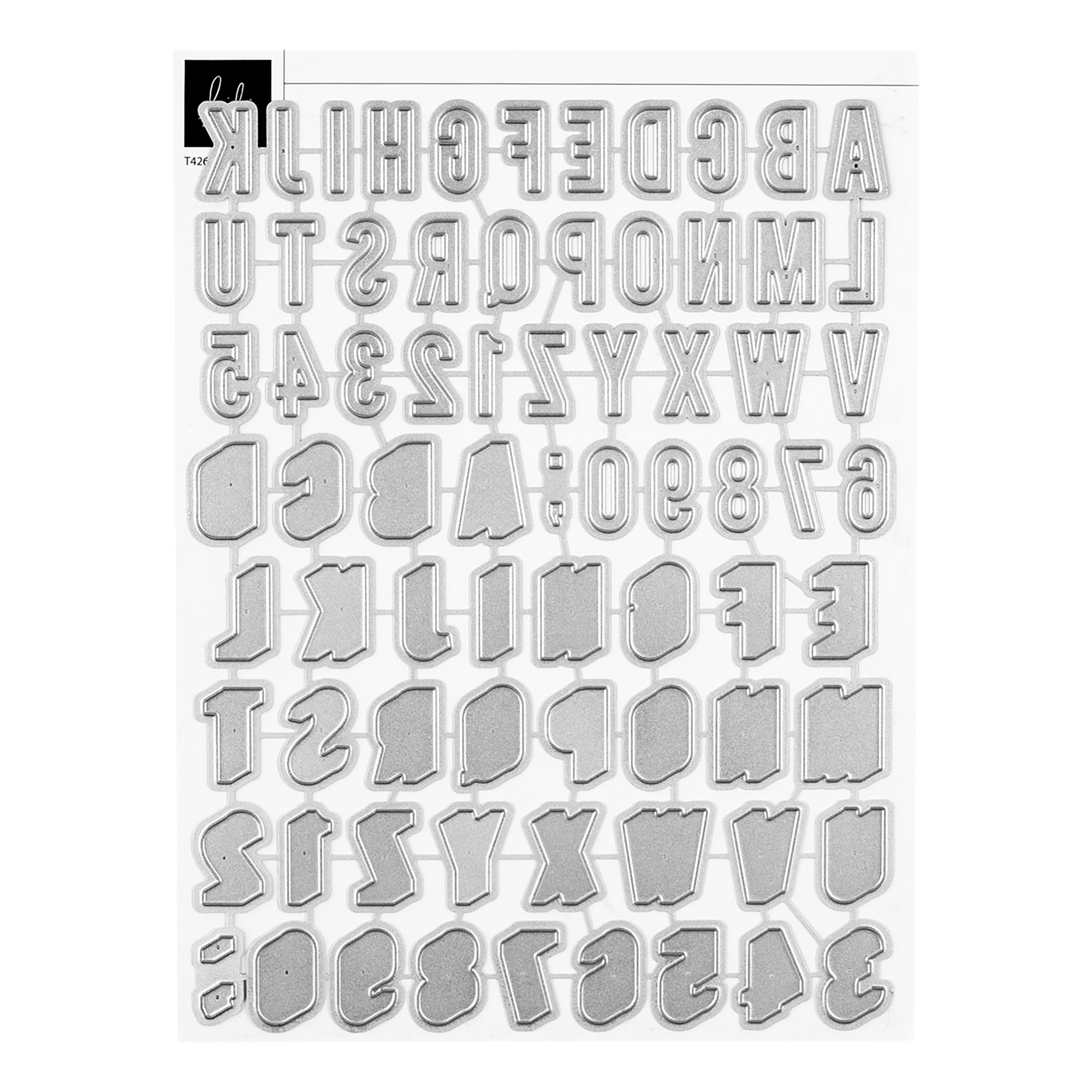 Metal Die Set : Bold Shadow Alphabet - Heidi Swapp