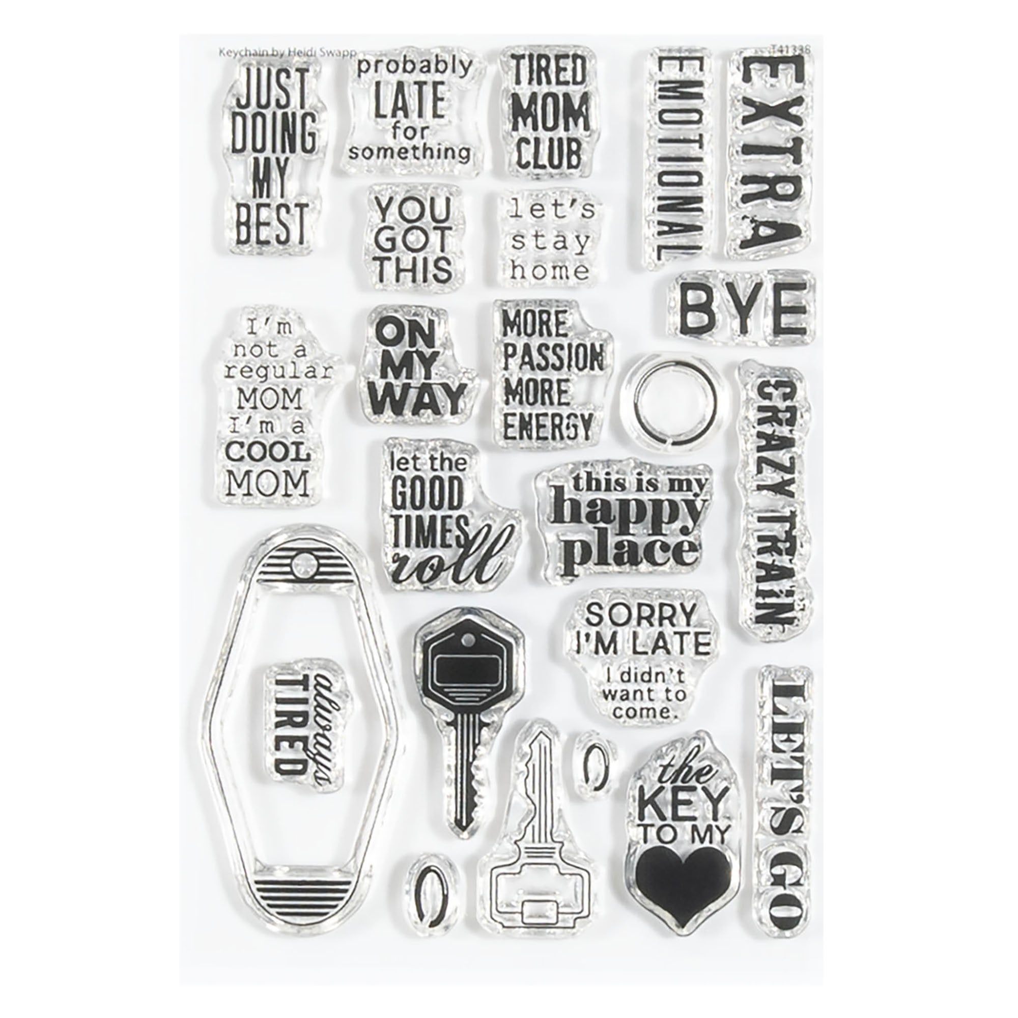 Stamp Set : 4×6 Keychain - Heidi Swapp
