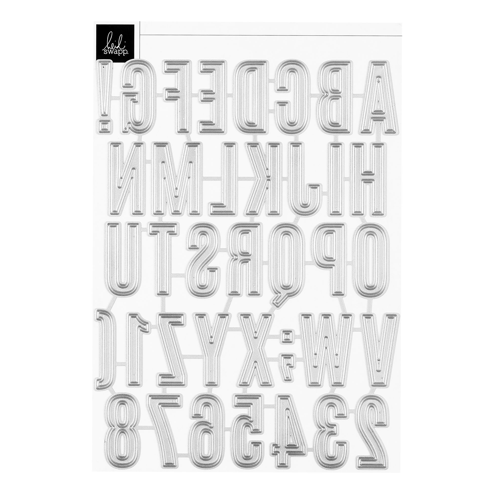 Metal Die Set : Destination Alphabet - Outline - Heidi Swapp Shop