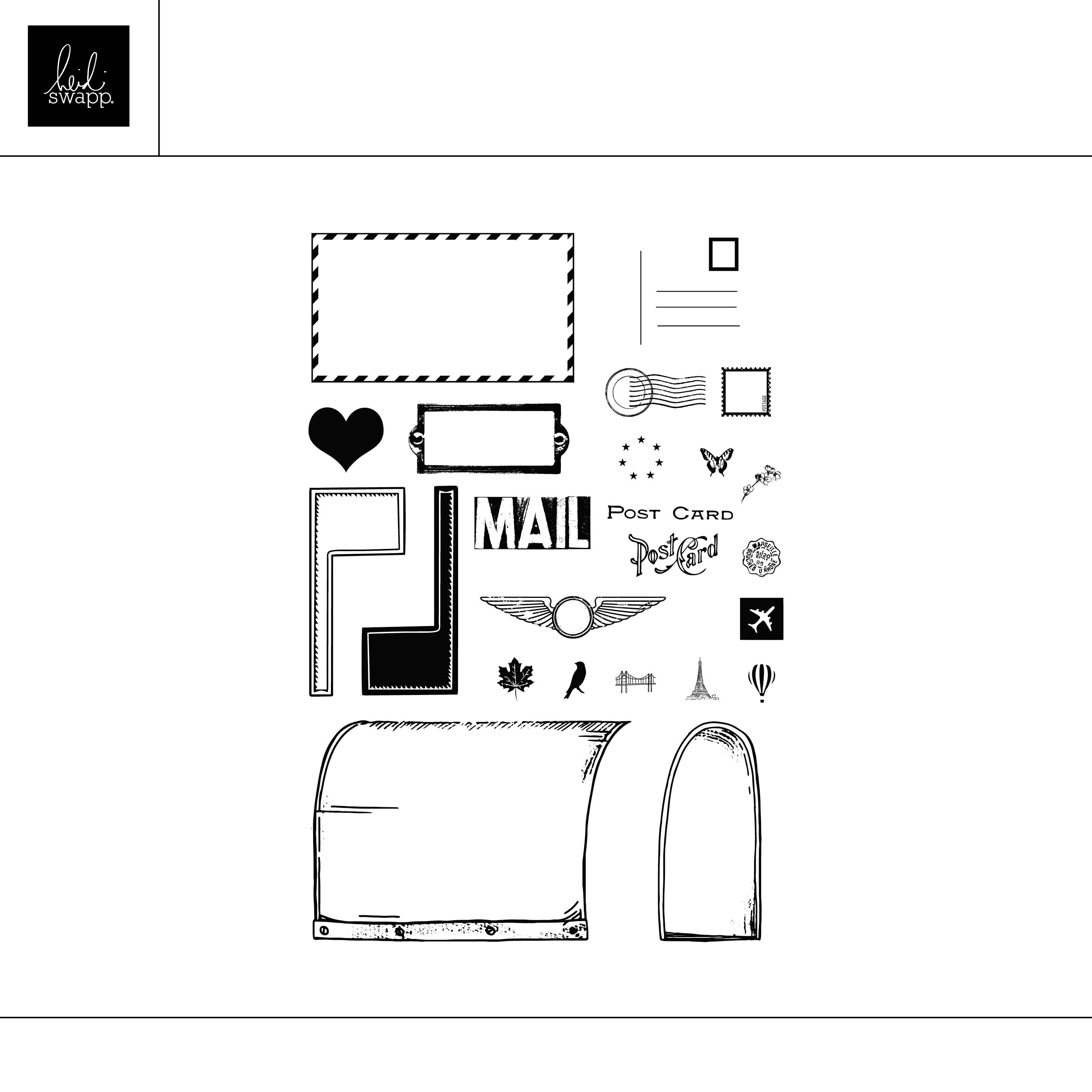 Digital 4×6 Mailbox Stamp Set