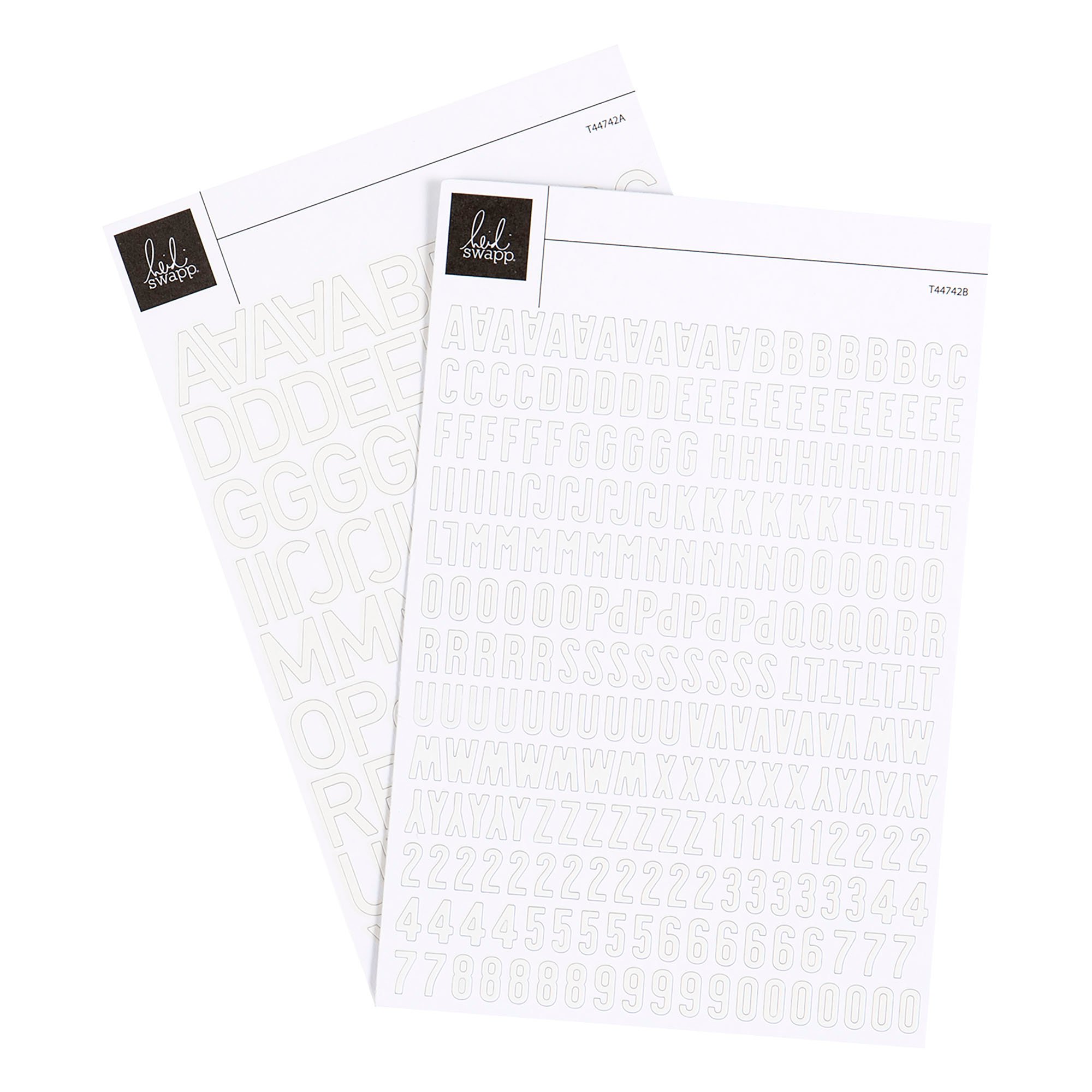 4×6 Two Scoops Alphabet Stickers - Cream