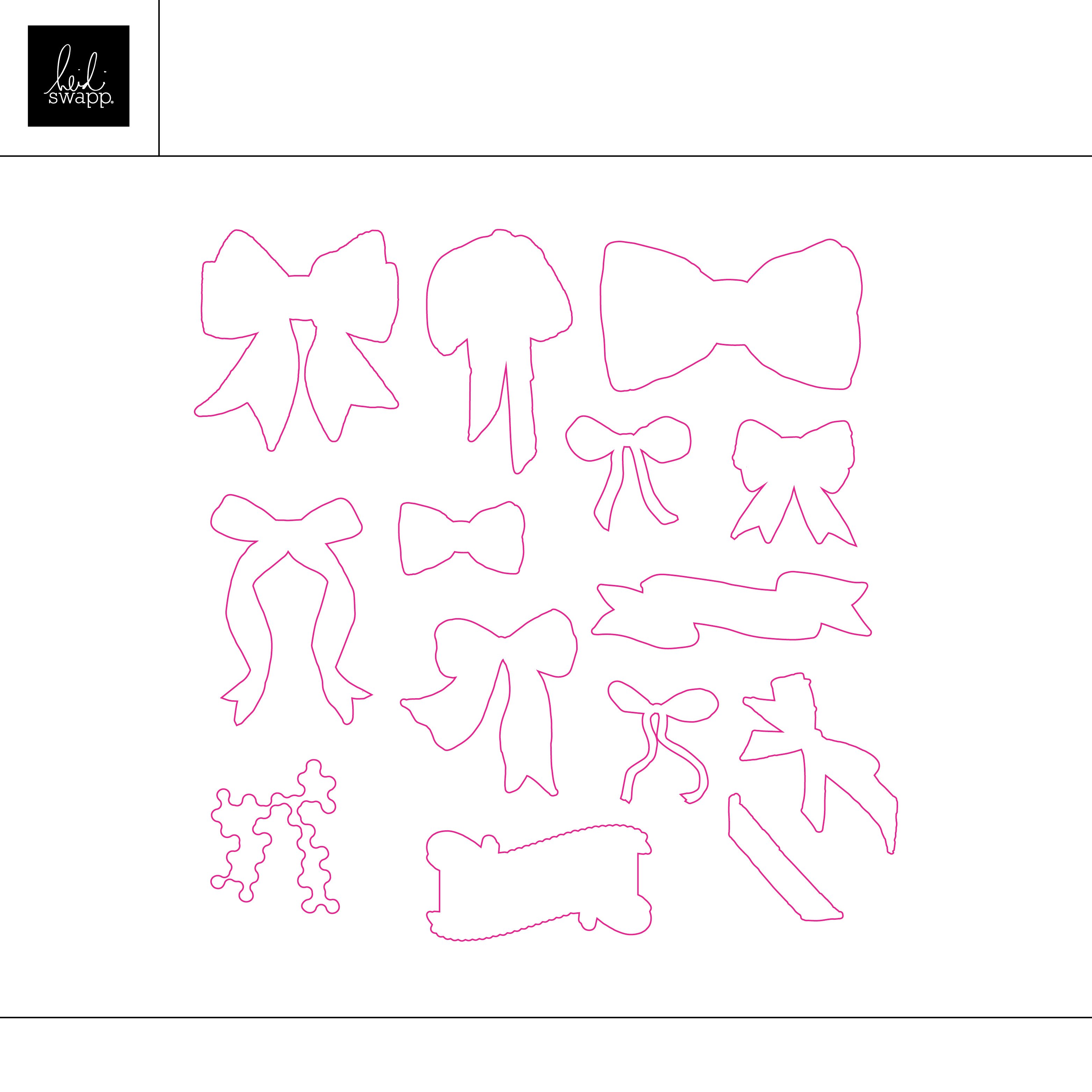 February 2025 Stamp Society - Bows Cut File