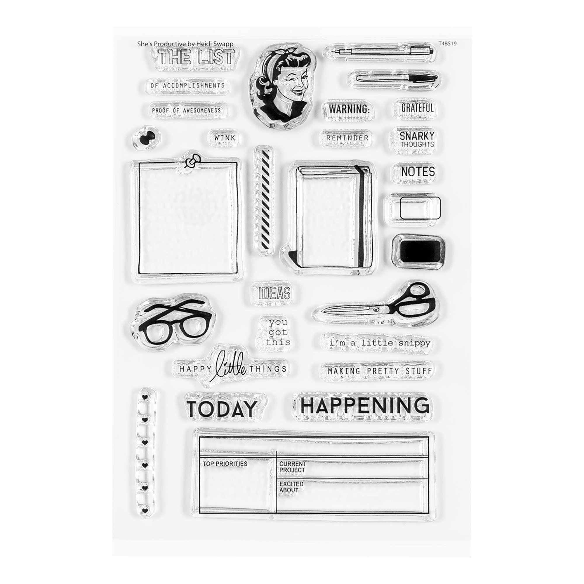 Stamp Set : 4×6 She's Productive