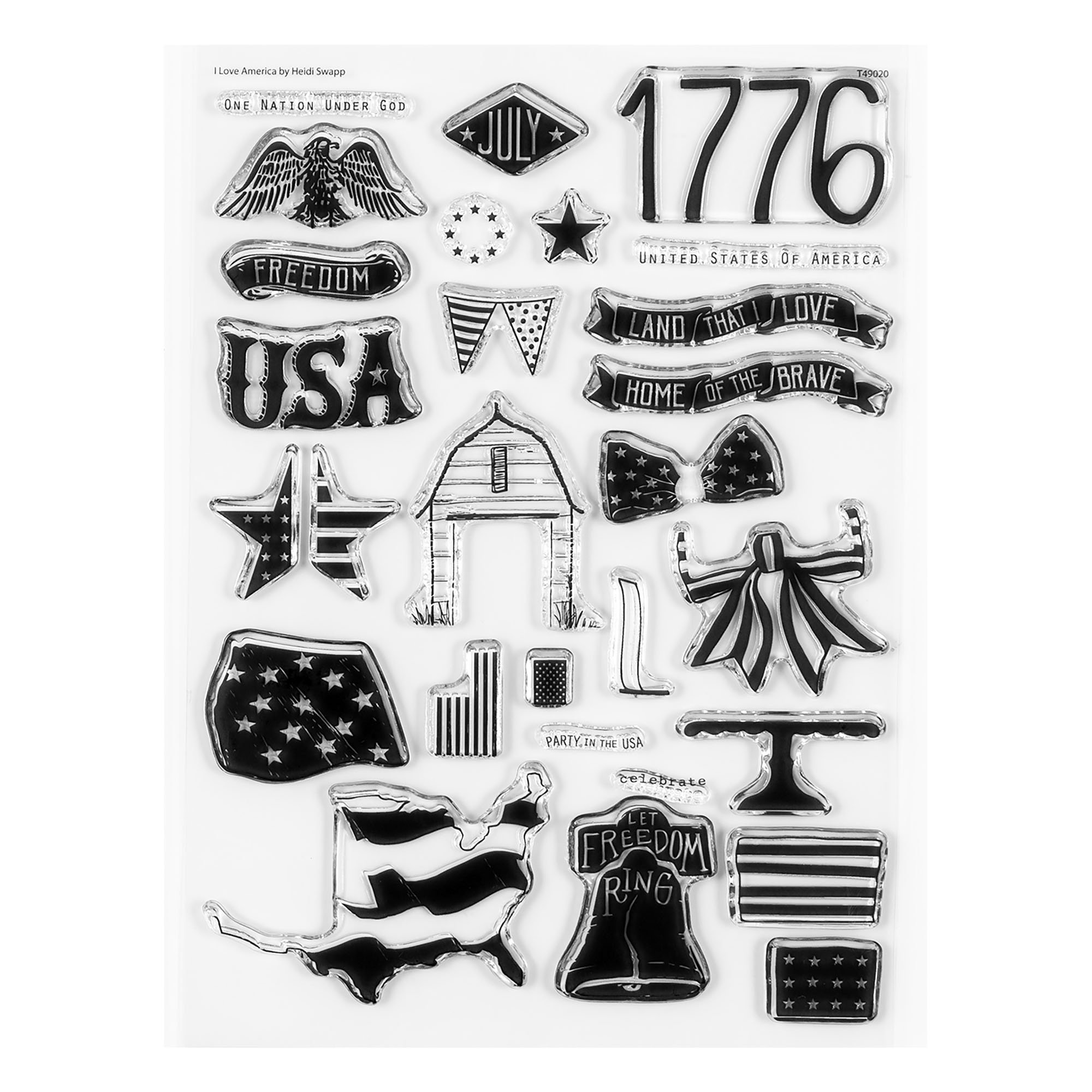 Stamp Set : 6×8 I Love America 