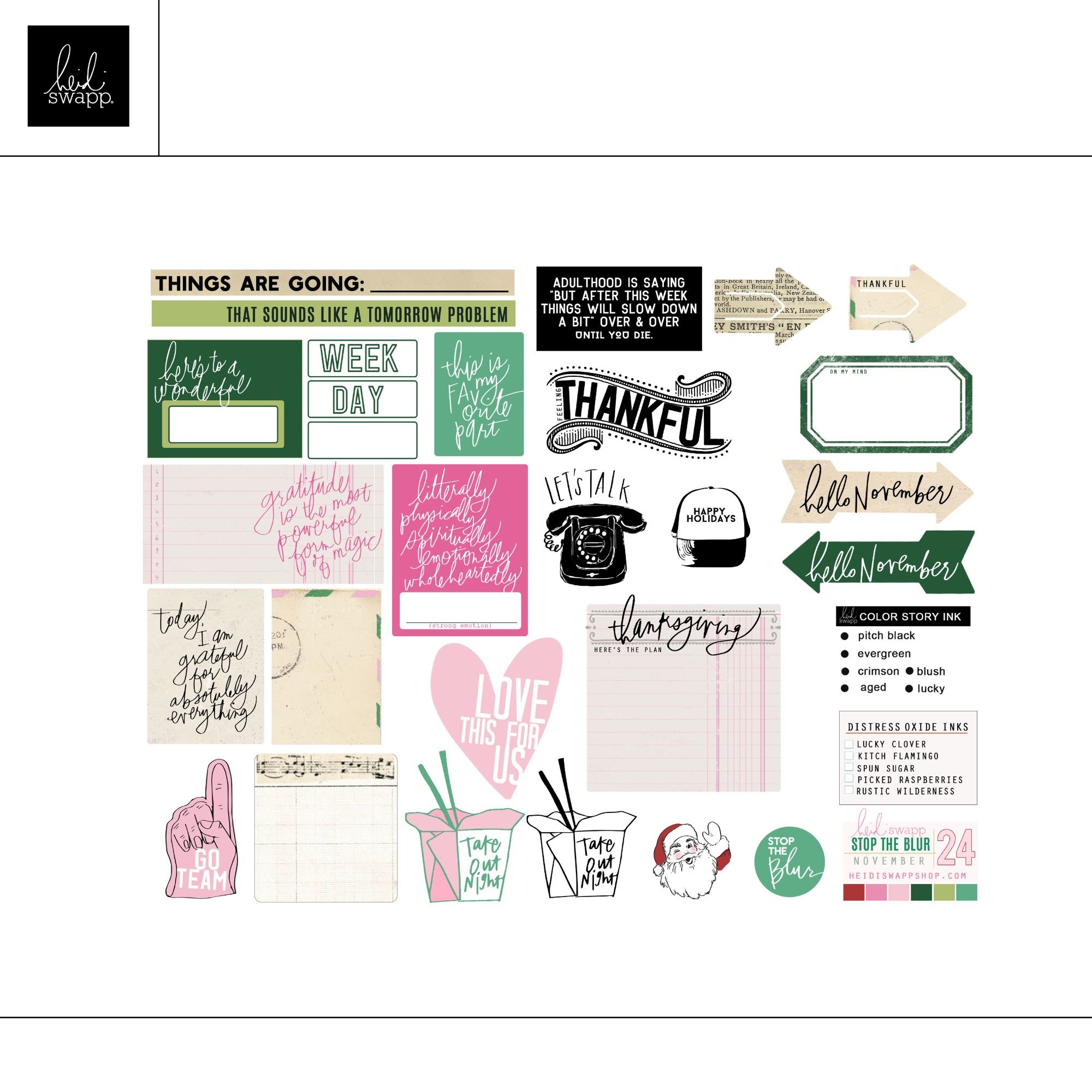 Stop The Blur November 2024 Digital Printable