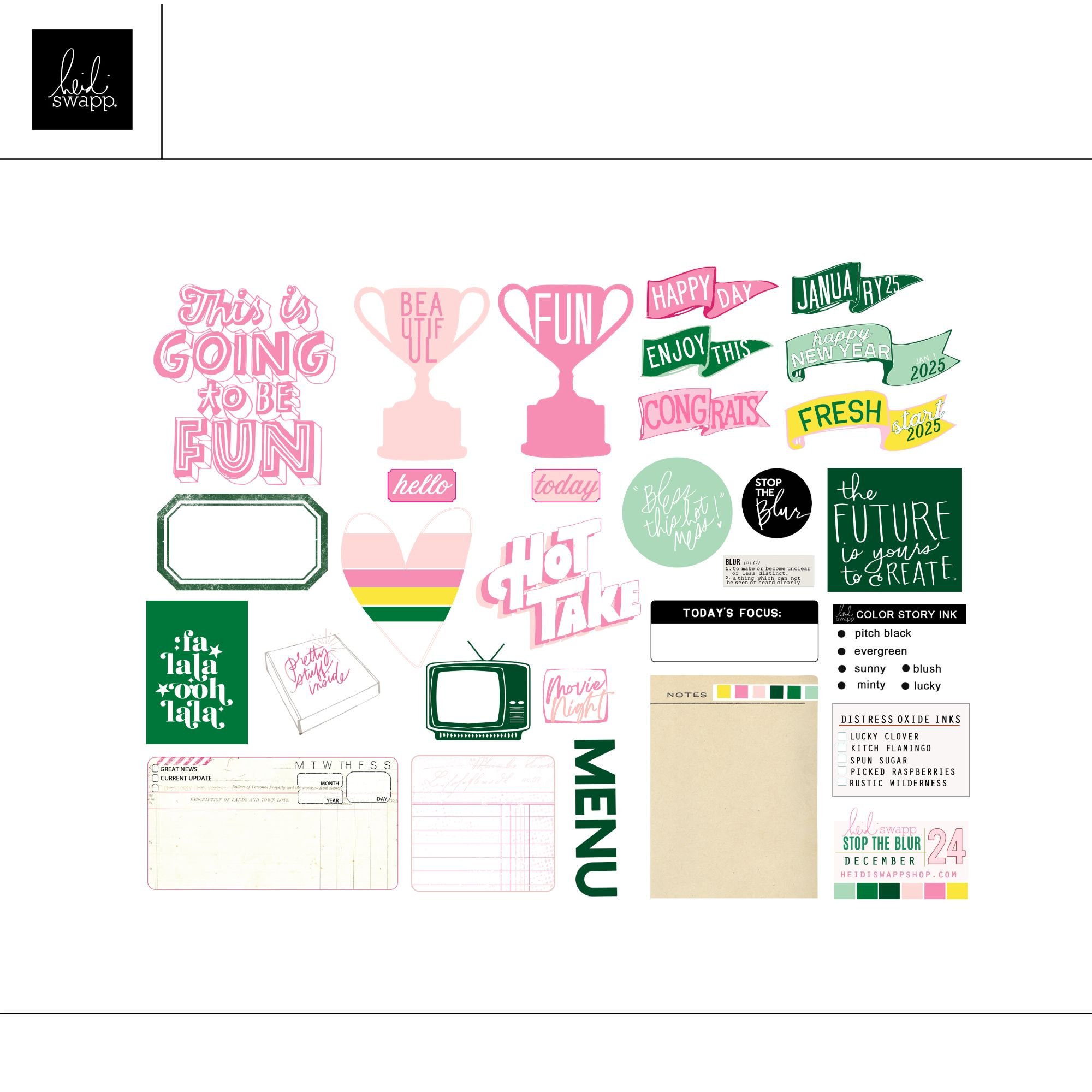 Stop The Blur December 2024 Digital Printable