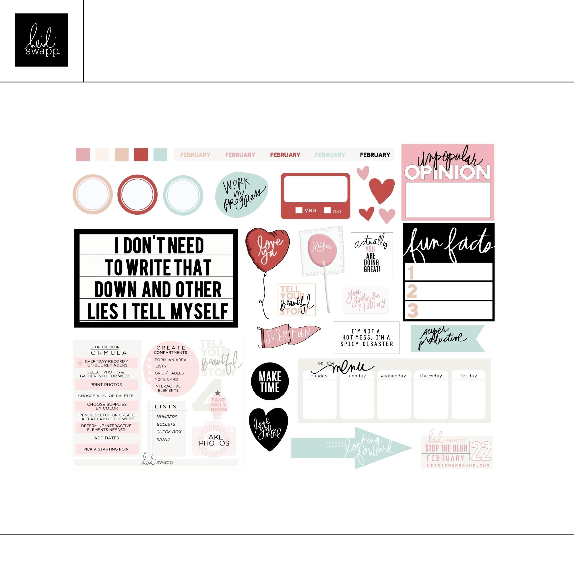 Stop The Blur February 2022 Digital Printable