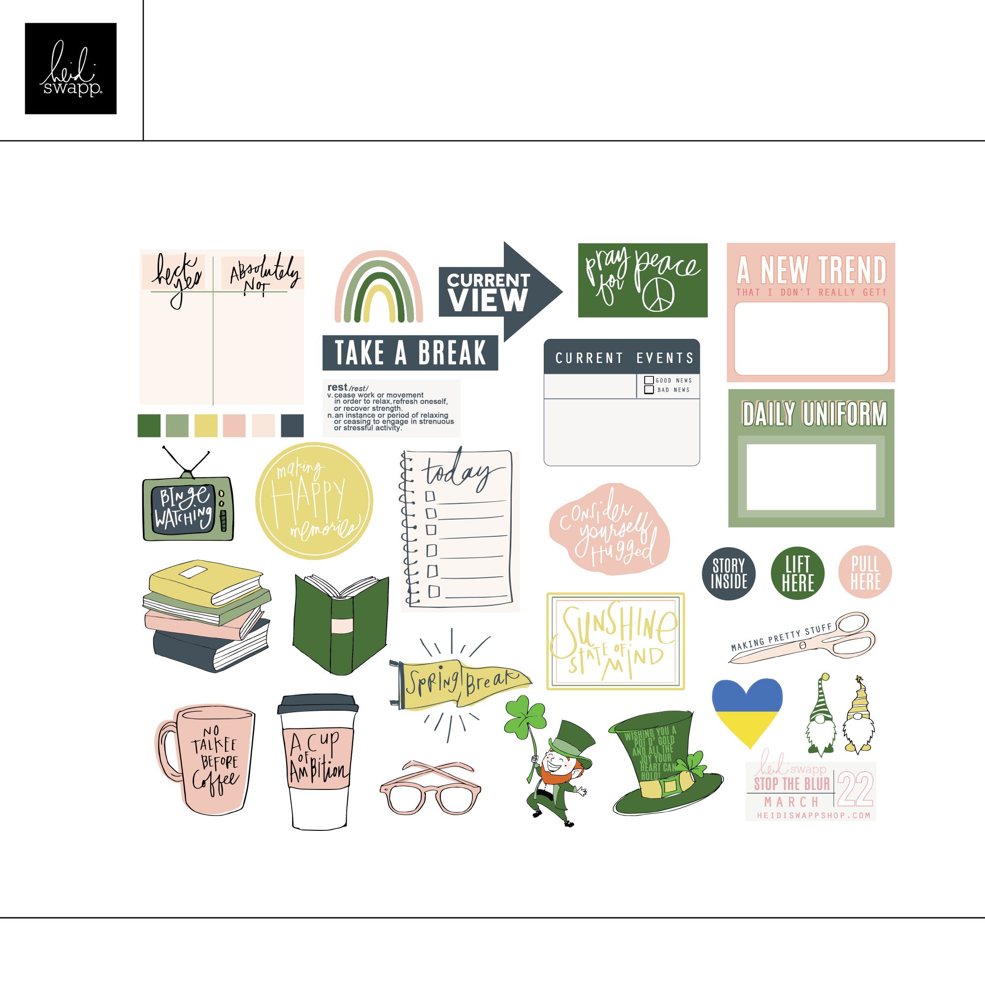 Stop The Blur March 2022 Digital Printable