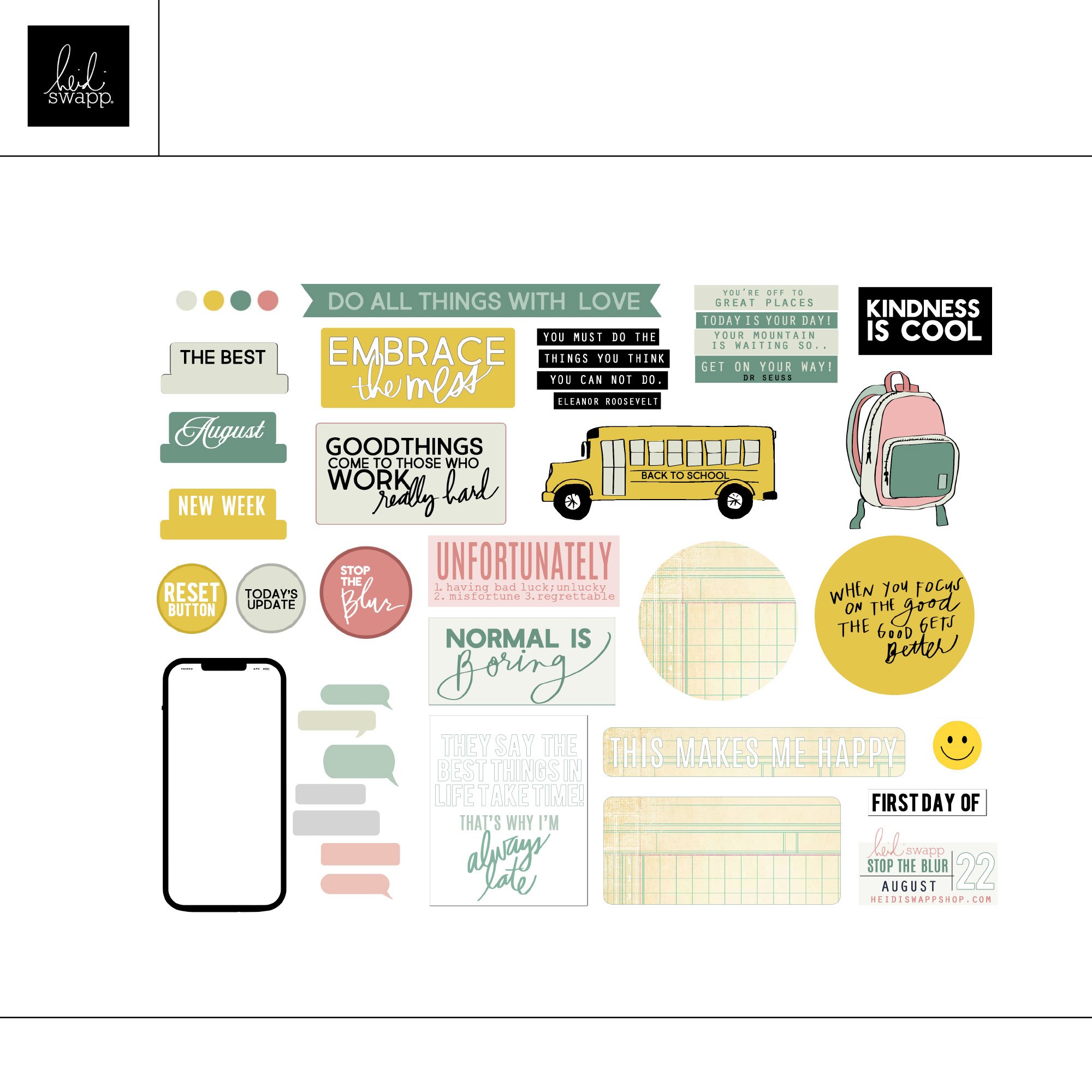 Stop The Blur August 2022 Digital Printable