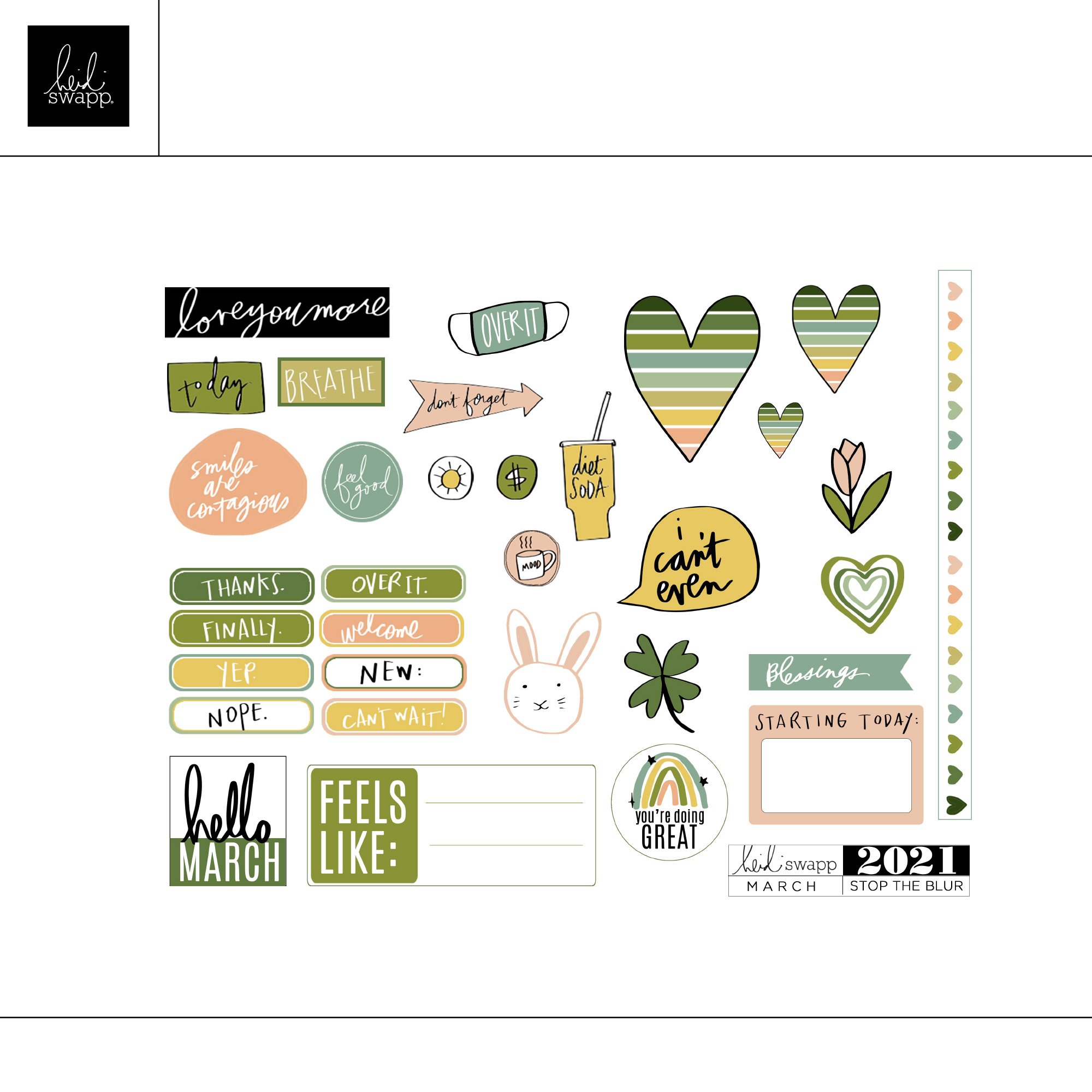 Stop The Blur March 2021 Digital Printable