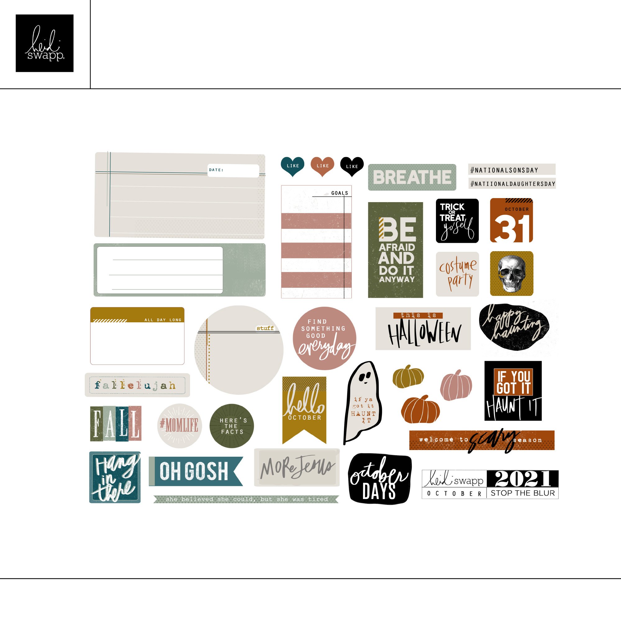 Stop The Blur October 2021 Digital Printable