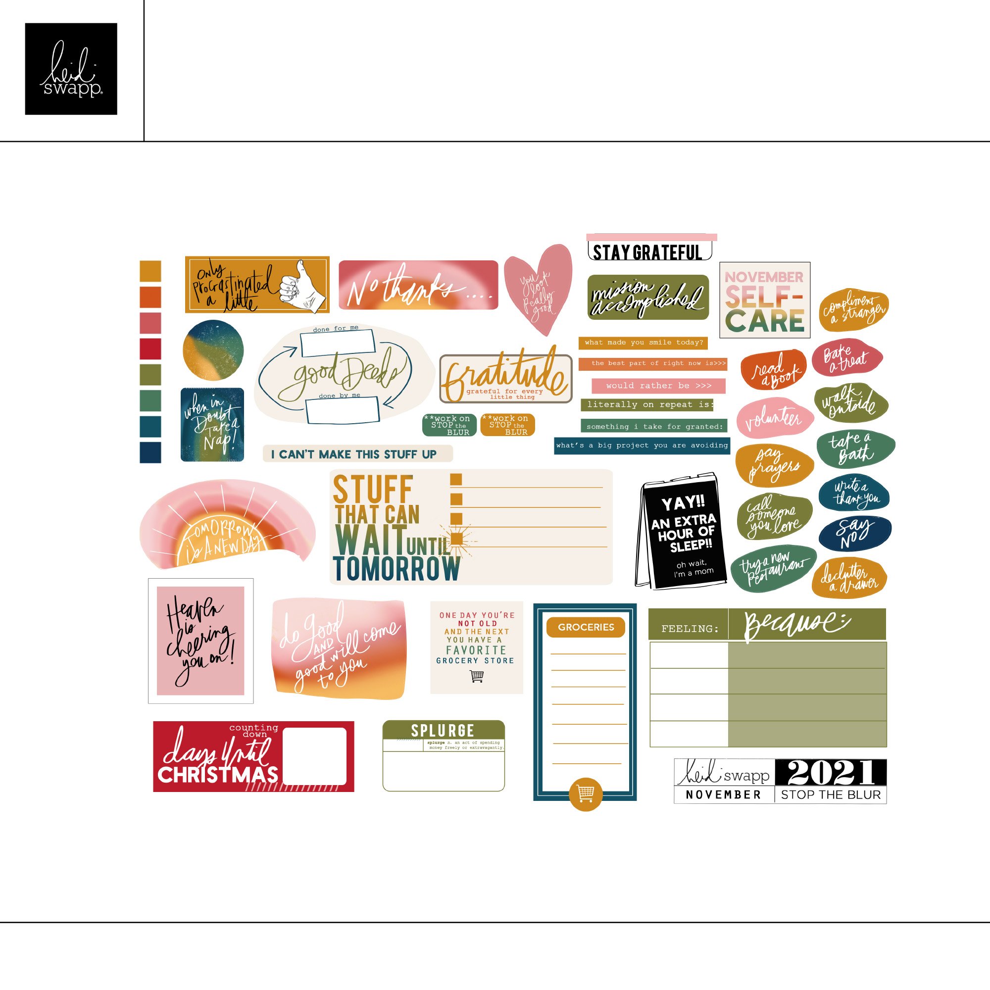 Stop The Blur November 2021 Digital Printable